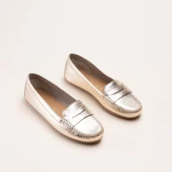 Mocassins OR Femme CUIR Motif Uni A Enfiler