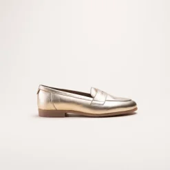 Mocassins OR Femme CUIR Motif Uni A Enfiler