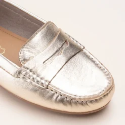 Mocassins OR Femme CUIR Motif Uni A Enfiler