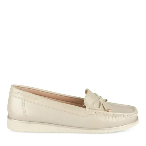 Mocassins OR Femme Motif Uni A Enfiler