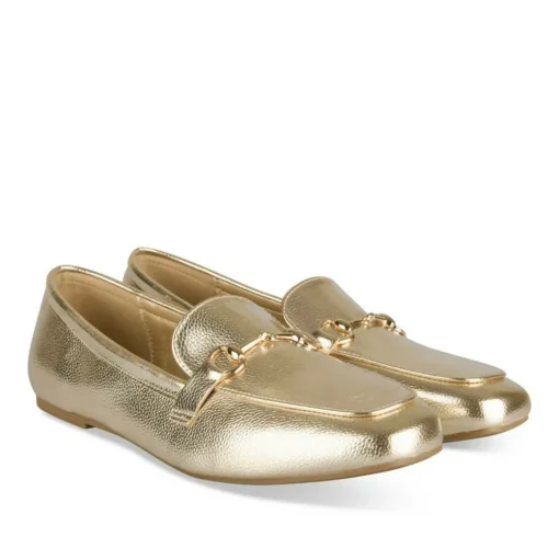 Mocassins OR Femme Motif Uni A Enfiler