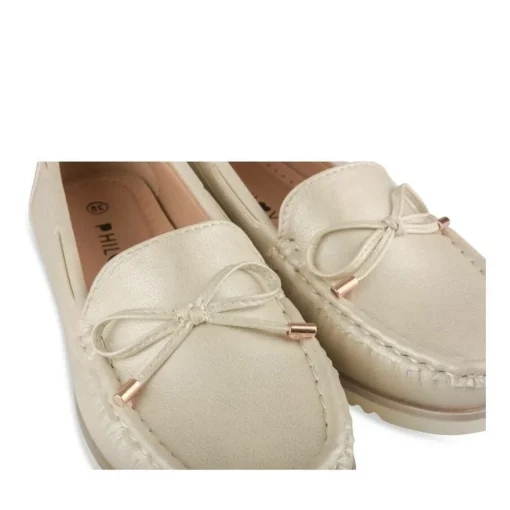 Mocassins OR Femme Motif Uni A Enfiler