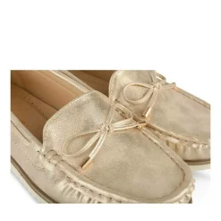 Mocassins OR Femme Motif Paillettes A Enfiler