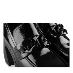 Mocassins Plateforme NOIR Femme Motif Uni A Enfiler