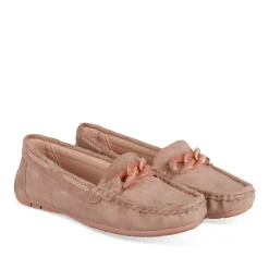 Mocassins ROSE Femme Motif Chaîne A Enfiler