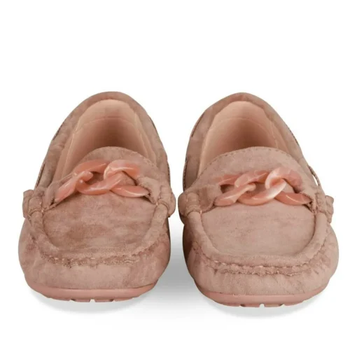 Mocassins ROSE Femme Motif Chaîne A Enfiler
