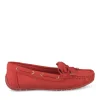 Mocassins ROUGE Femme Motif Uni A Enfiler