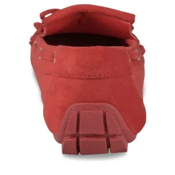 Mocassins ROUGE Femme Motif Uni A Enfiler