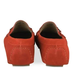 Mocassins ROUGE Homme CUIR Motif Uni A Enfiler