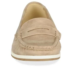 Mocassins TAUPE Femme Motif Uni A Enfiler