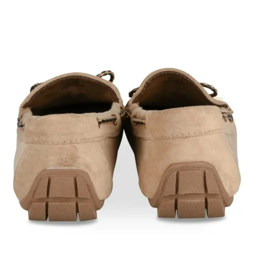 Mocassins TAUPE Femme Motif Uni A Enfiler