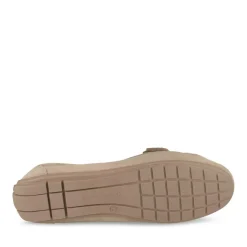 Mocassins TAUPE Femme Motif Chaîne A Enfiler