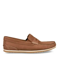 Mocassins TAUPE Homme CUIR Motif Uni Elastique