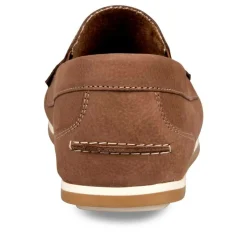 Mocassins TAUPE Homme CUIR Motif Uni Elastique