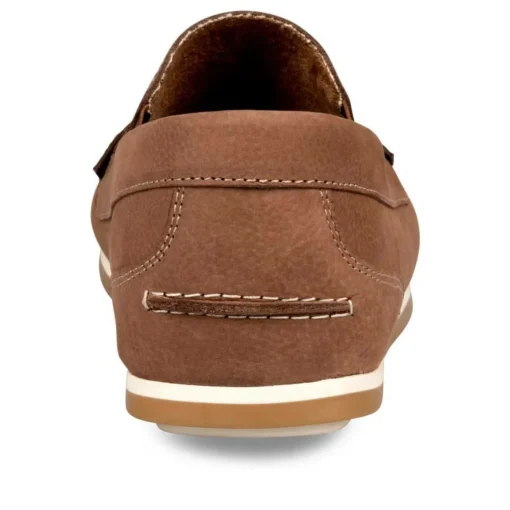 Mocassins TAUPE Homme CUIR Motif Uni Elastique