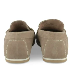 Mocassins TAUPE Homme CUIR Motif Uni A Enfiler