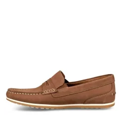 Mocassins TAUPE Homme CUIR Motif Uni Elastique