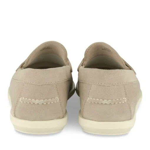 Mocassins TAUPE Homme CUIR Motif Uni A Enfiler