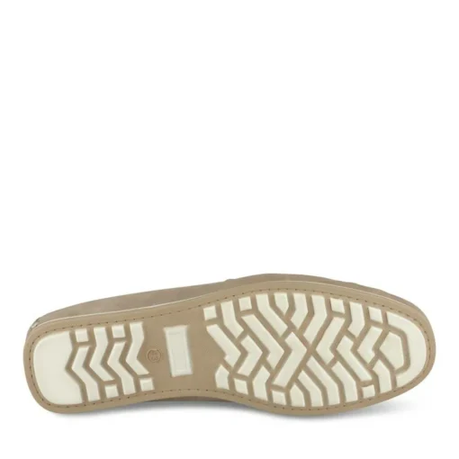 Mocassins TAUPE Homme CUIR Motif Uni A Enfiler