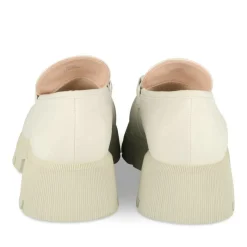 Mocassins VERT Femme Motif Chaîne A Enfiler