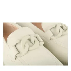 Mocassins VERT Femme Motif Chaîne A Enfiler