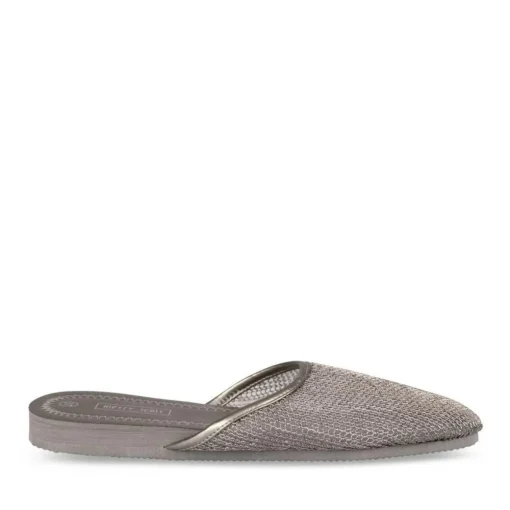 Mules ARGENT Femme Motif Uni