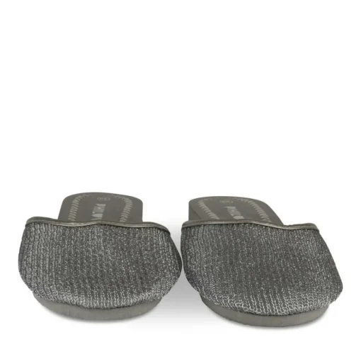 Mules ARGENT Femme Motif Uni A Enfiler