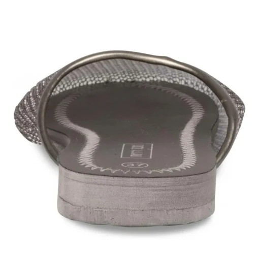 Mules ARGENT Femme Motif Uni