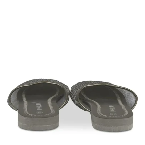 Mules ARGENT Femme Motif Uni A Enfiler