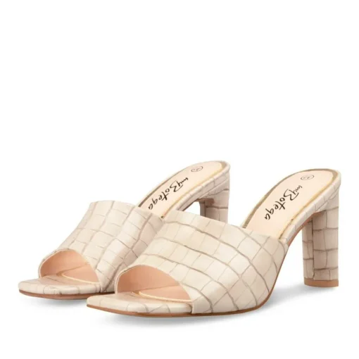 Mules BEIGE Femme A Enfiler