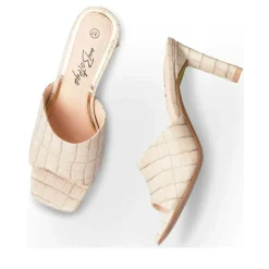 Mules BEIGE Femme A Enfiler