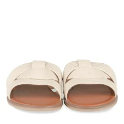 Mules BEIGE Femme Motif Animal A Enfiler