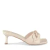 Mules BEIGE Femme Motif Chaîne A Enfiler