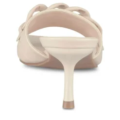 Mules BEIGE Femme Motif Chaîne A Enfiler