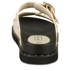 Mules BEIGE Femme Motif Clouté A Enfiler