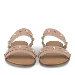 Mules BEIGE Femme Motif Perle A Enfiler