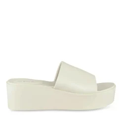 Mules BEIGE Femme Motif Uni A Enfiler