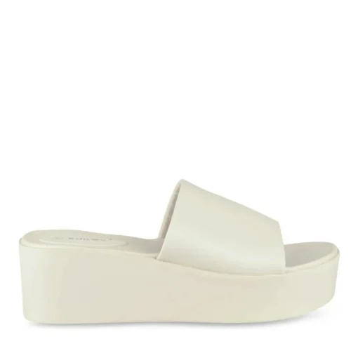 Mules BEIGE Femme Motif Uni A Enfiler