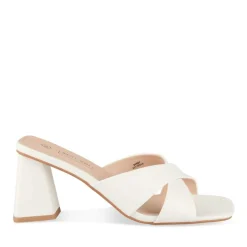 Mules BEIGE Femme Motif Uni A Enfiler