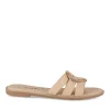 Mules BEIGE Femme Motif Uni A Enfiler