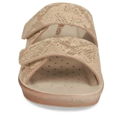 Mules BEIGE Femme Motif Uni A Enfiler