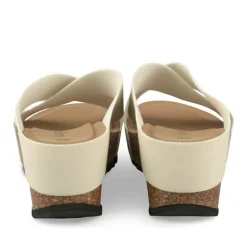 Mules BEIGE Femme Motif Uni A Enfiler
