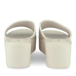 Mules BEIGE Femme Motif Uni A Enfiler