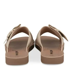 Mules BEIGE Femme Motif Uni A Enfiler