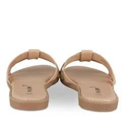 Mules BEIGE Femme Motif Uni A Enfiler