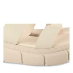 Mules BEIGE Femme Motif Uni A Enfiler