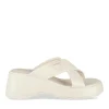 Mules BEIGE Femme Motif Vernis A Enfiler
