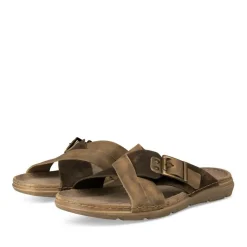 Mules BEIGE Homme CUIR