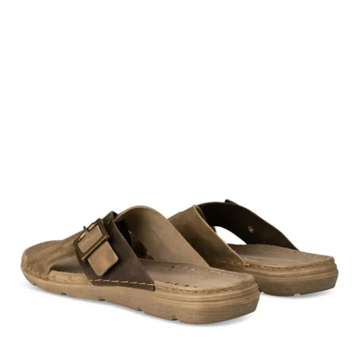Mules BEIGE Homme CUIR
