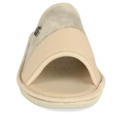 Mules BEIGE/OR Femme Motif Uni A Enfiler